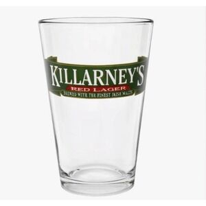 Killarney's Red Lager Pint Glass Irish Beer Barware Pub Style 6" Tall
